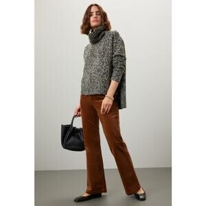 Adam Lippes Wool Blend High Low Cowl Neck Women’s Sweater Size S